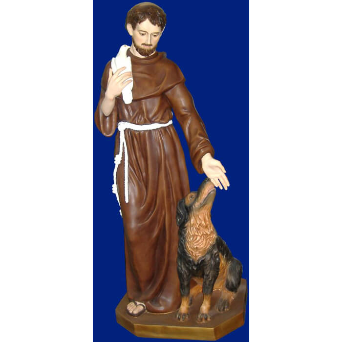 St. Francis 60" with dog - Image 2