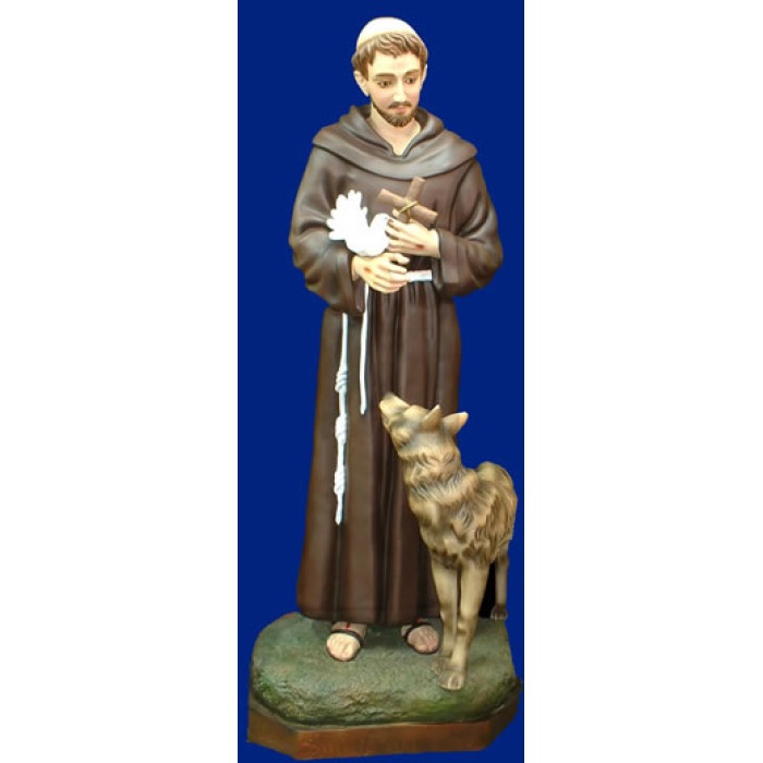 St. Francis 79" with wolf