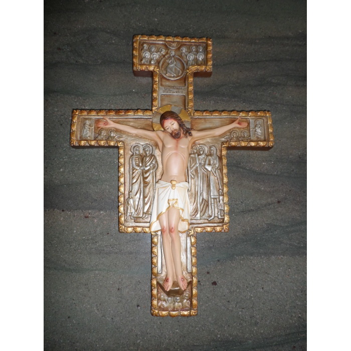 Crucifix 22" San Damiano