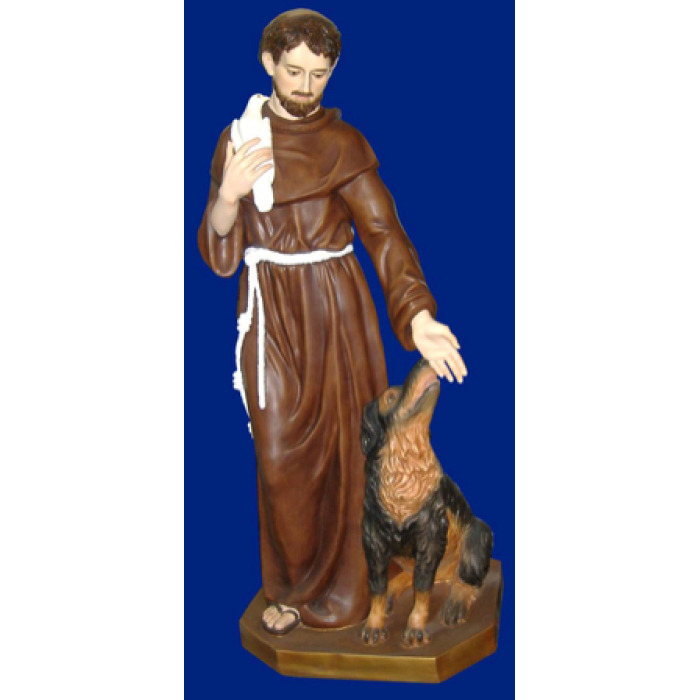 St. Francis 60" with dog